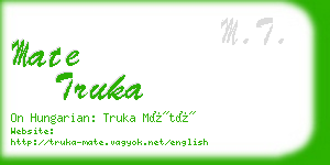 mate truka business card